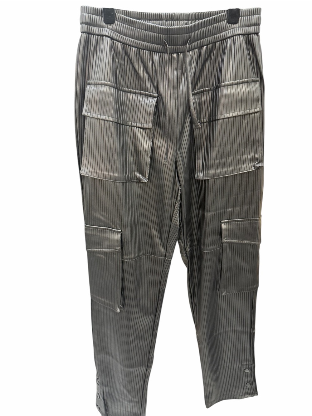 Brand new w/ tags ANANKE Pleated Faux Leather Cargo Pants, Medium